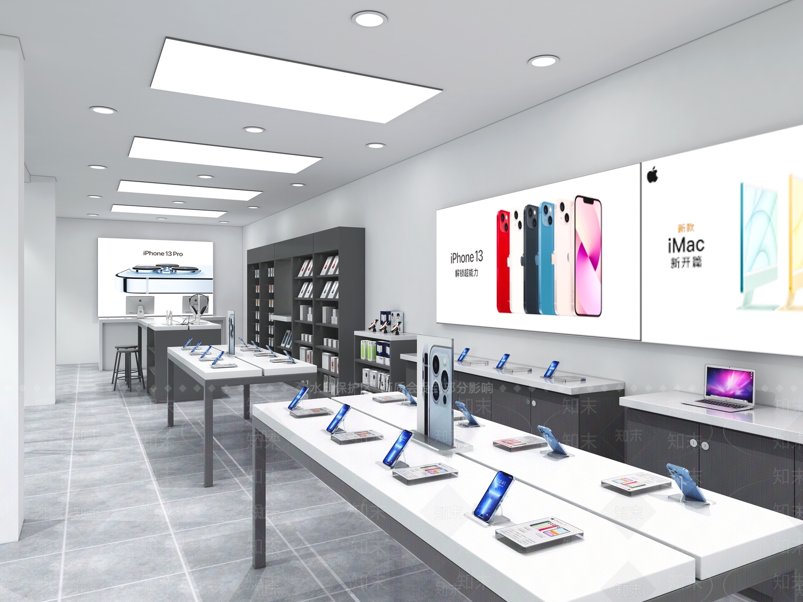 现代苹果体验店3D模型下载【ID:1109157635】