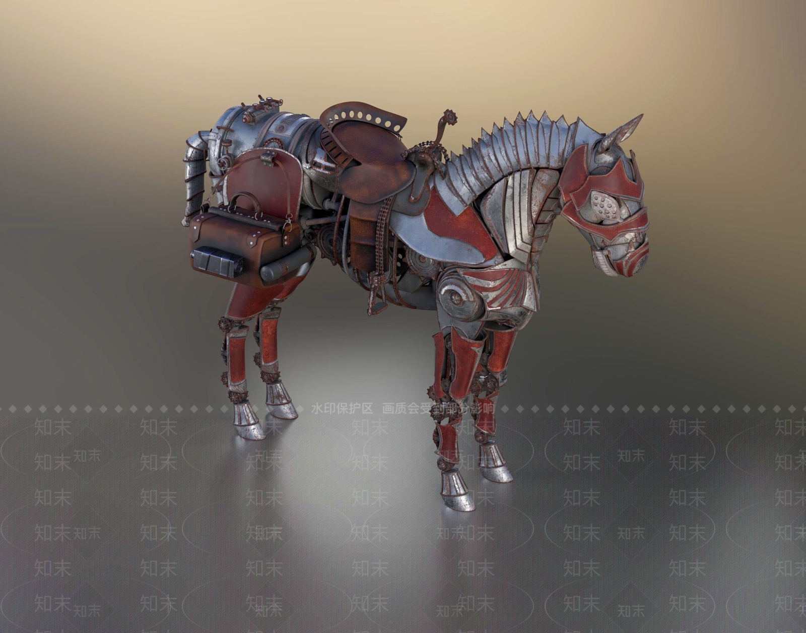 工业风铁马3D模型下载【ID:1109158668】