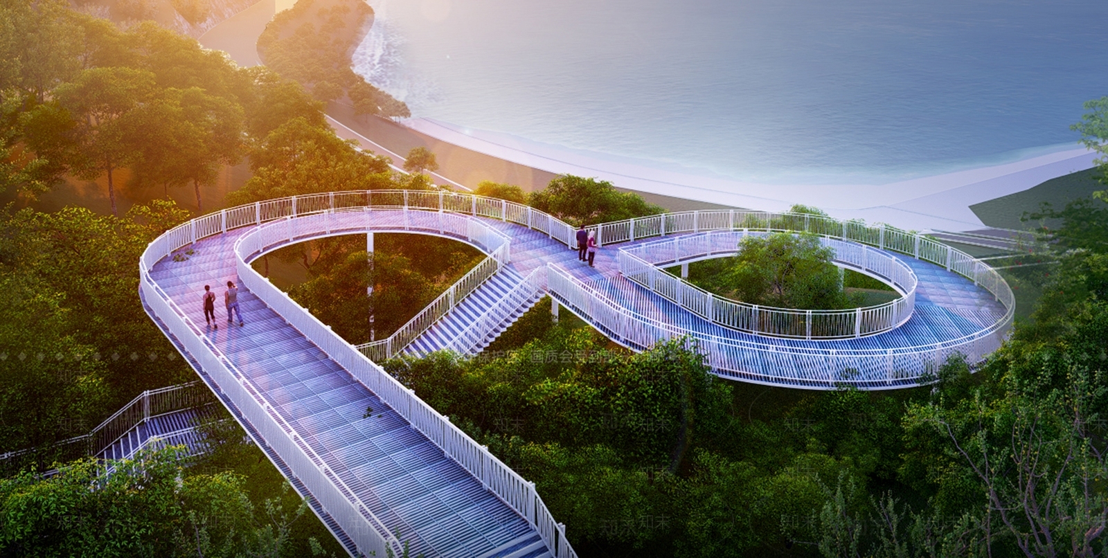 现代公园观景平台SU模型下载【ID:1109173639】