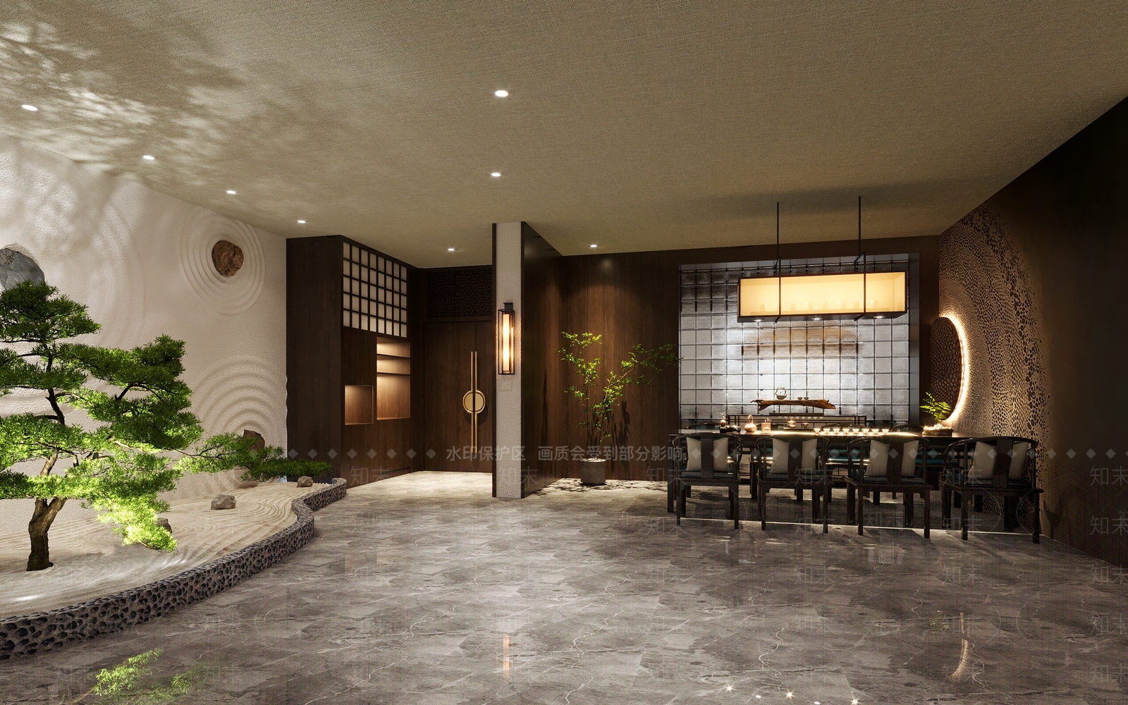 新中式茶馆3D模型下载【ID:1109174568】