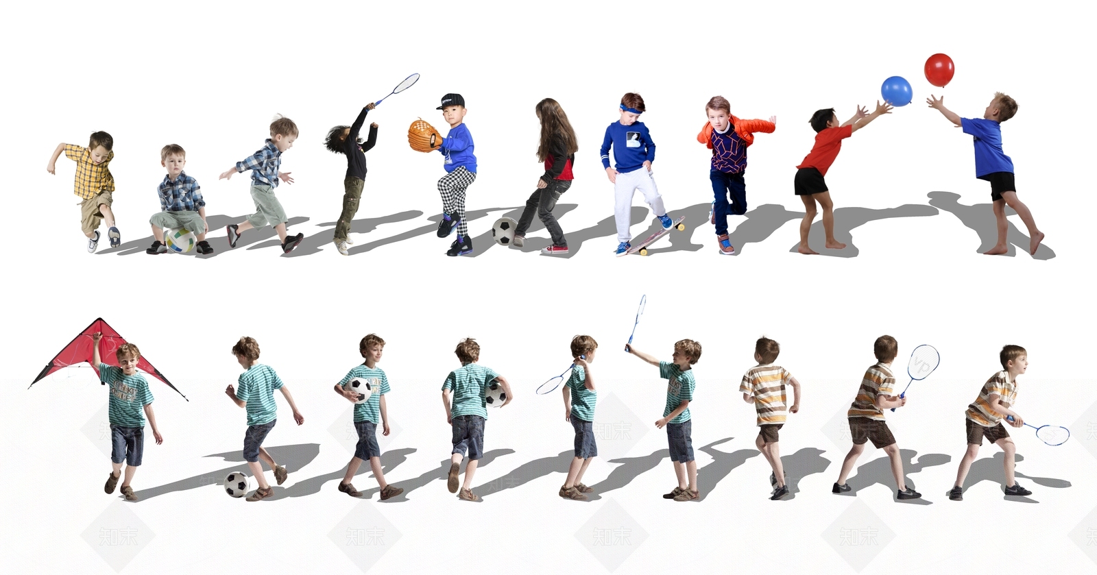 现代运动儿童人物SU模型下载【ID:1109180326】