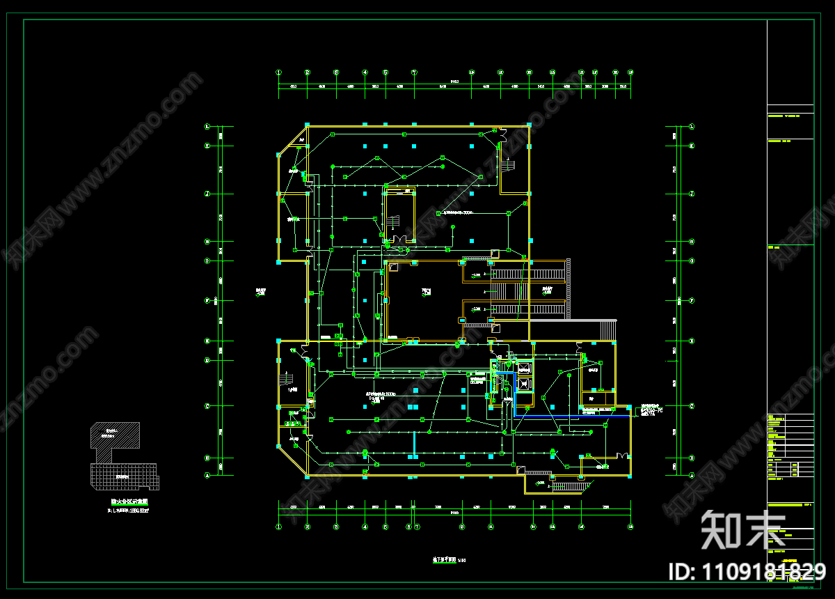 农贸批发市场办公综合楼电气施工图施工图下载【ID:1109181829】