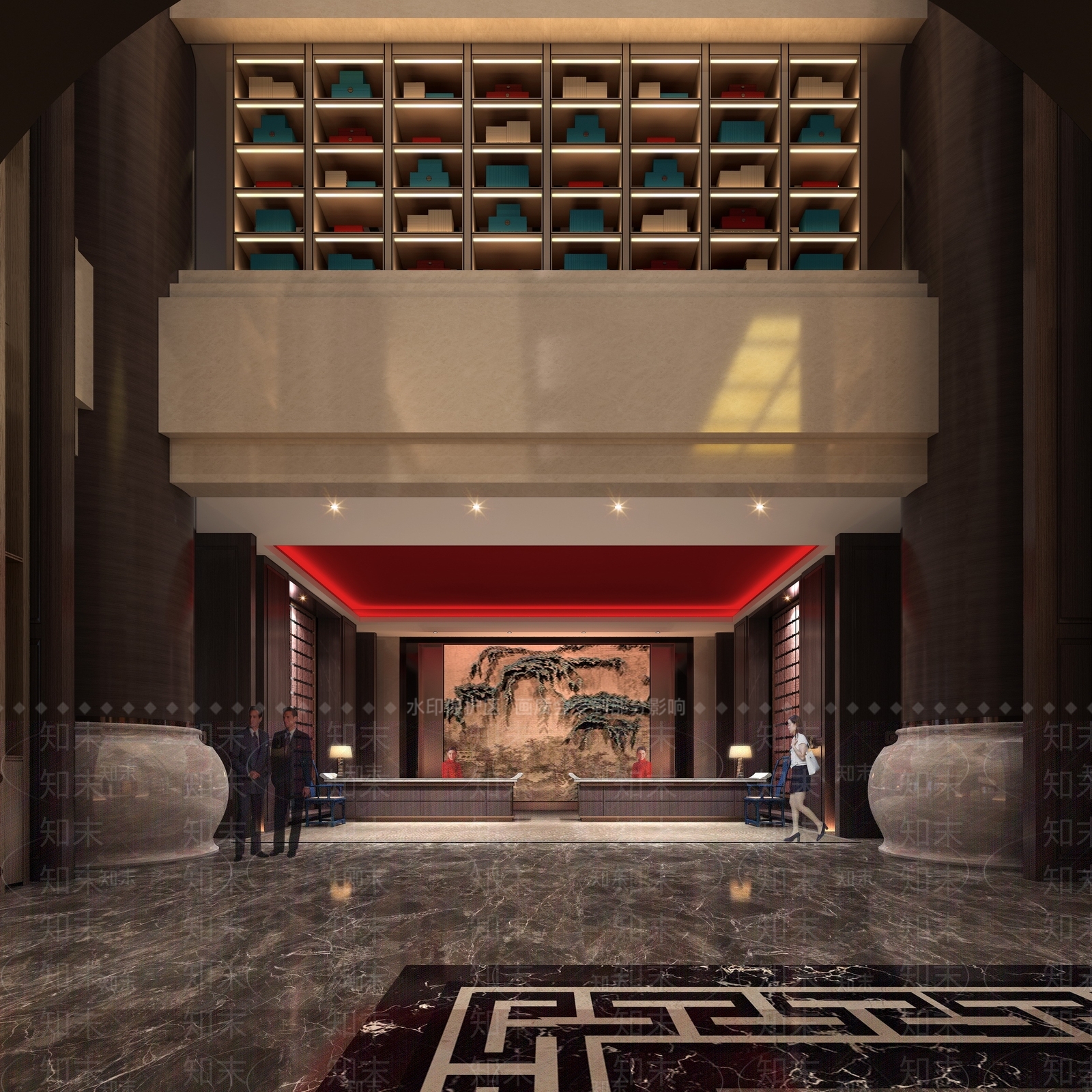 新中式自助餐厅3D模型下载【ID:1109183117】