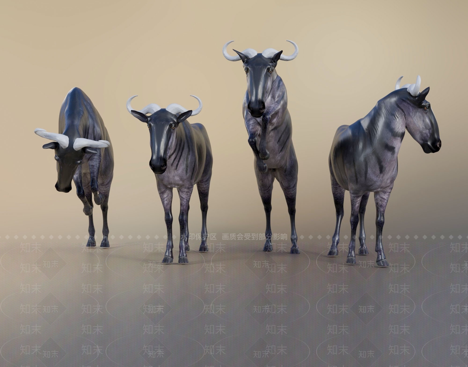 现代野牛3D模型下载【ID:1109195564】