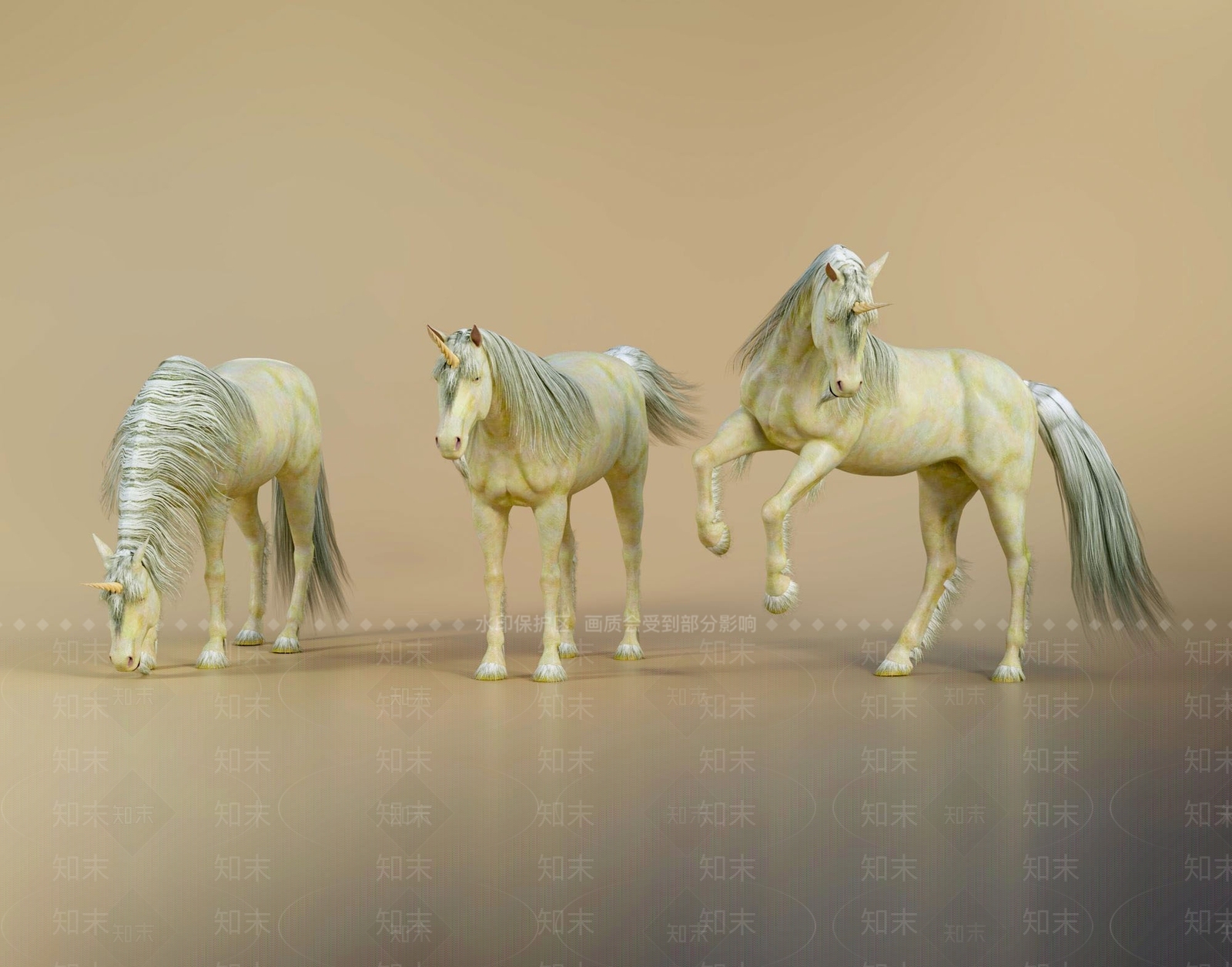 现代七彩马3D模型下载【ID:1109195974】