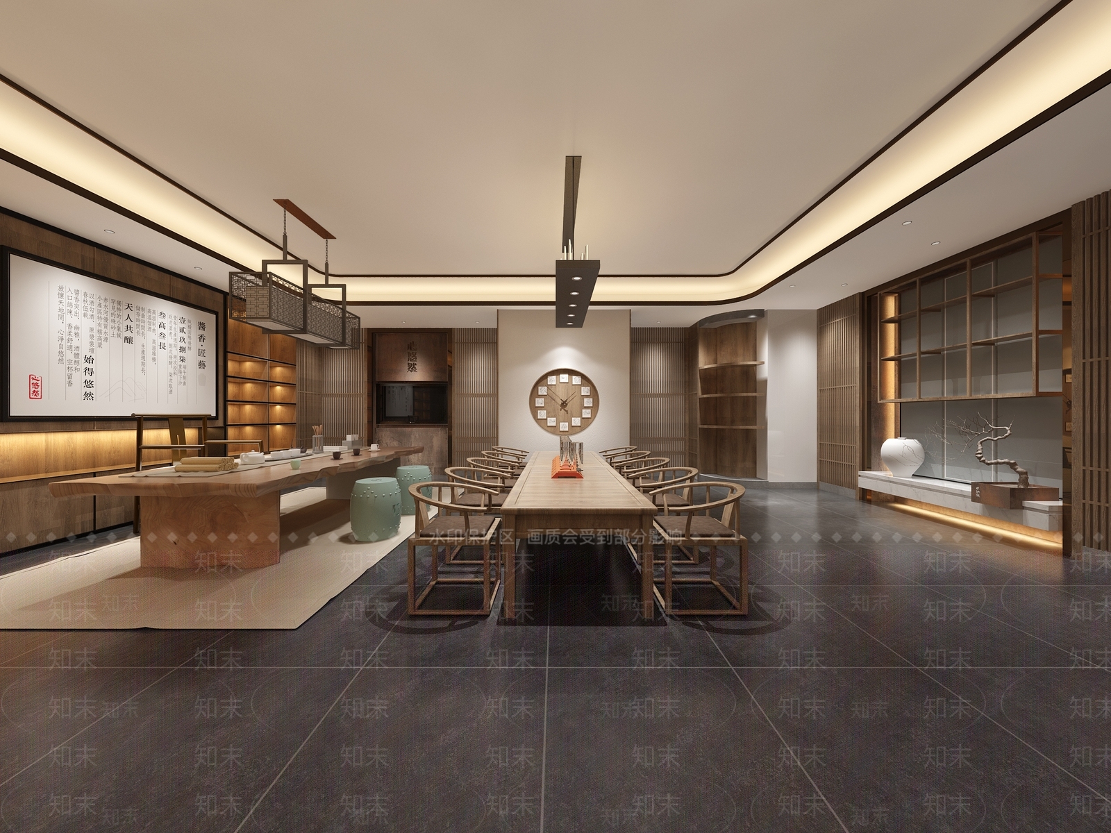 中式茶楼3D模型下载【ID:1109201679】
