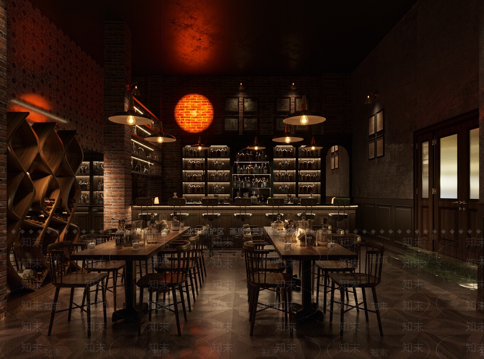 美式酒吧3D模型下载【ID:1109203144】
