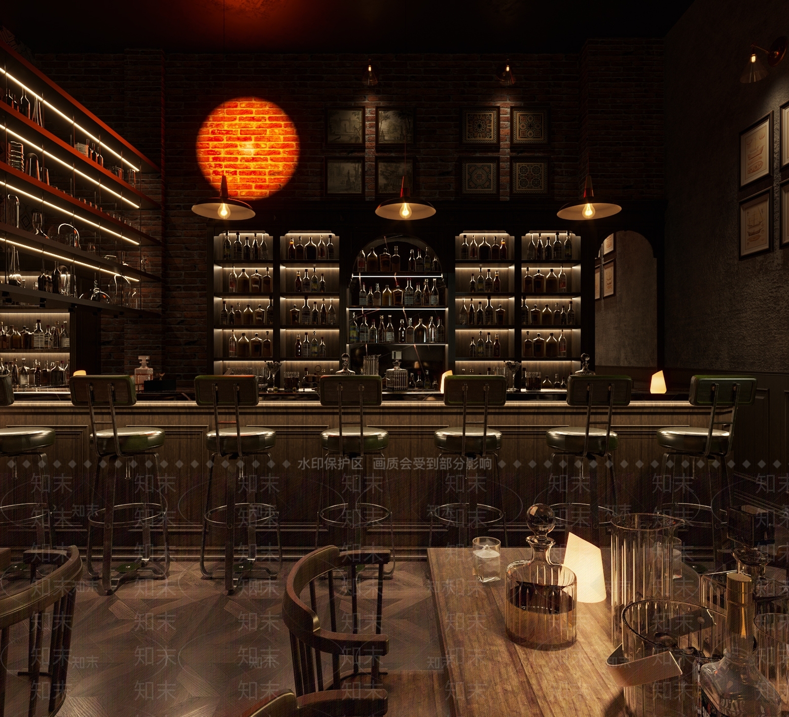 美式酒吧3D模型下载【ID:1109203144】