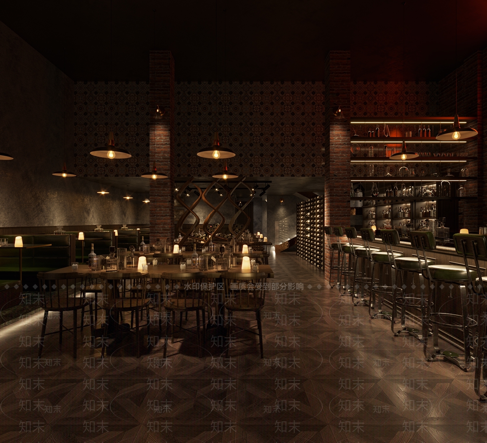美式酒吧3D模型下载【ID:1109203144】