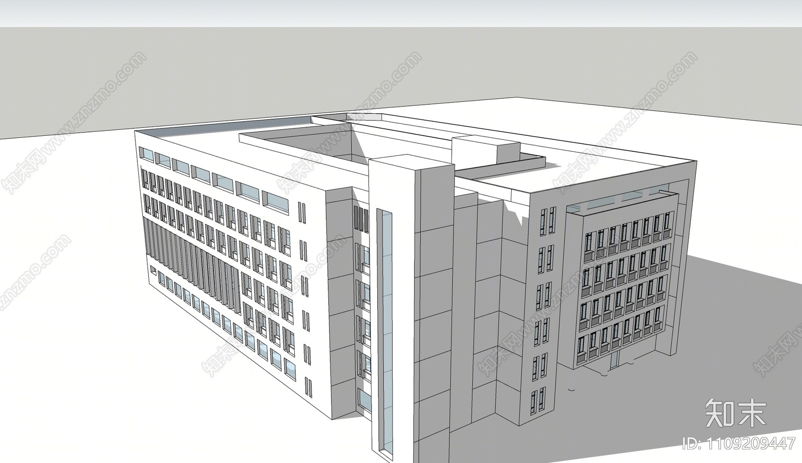 现代大学教学楼SU模型下载【ID:1109209447】