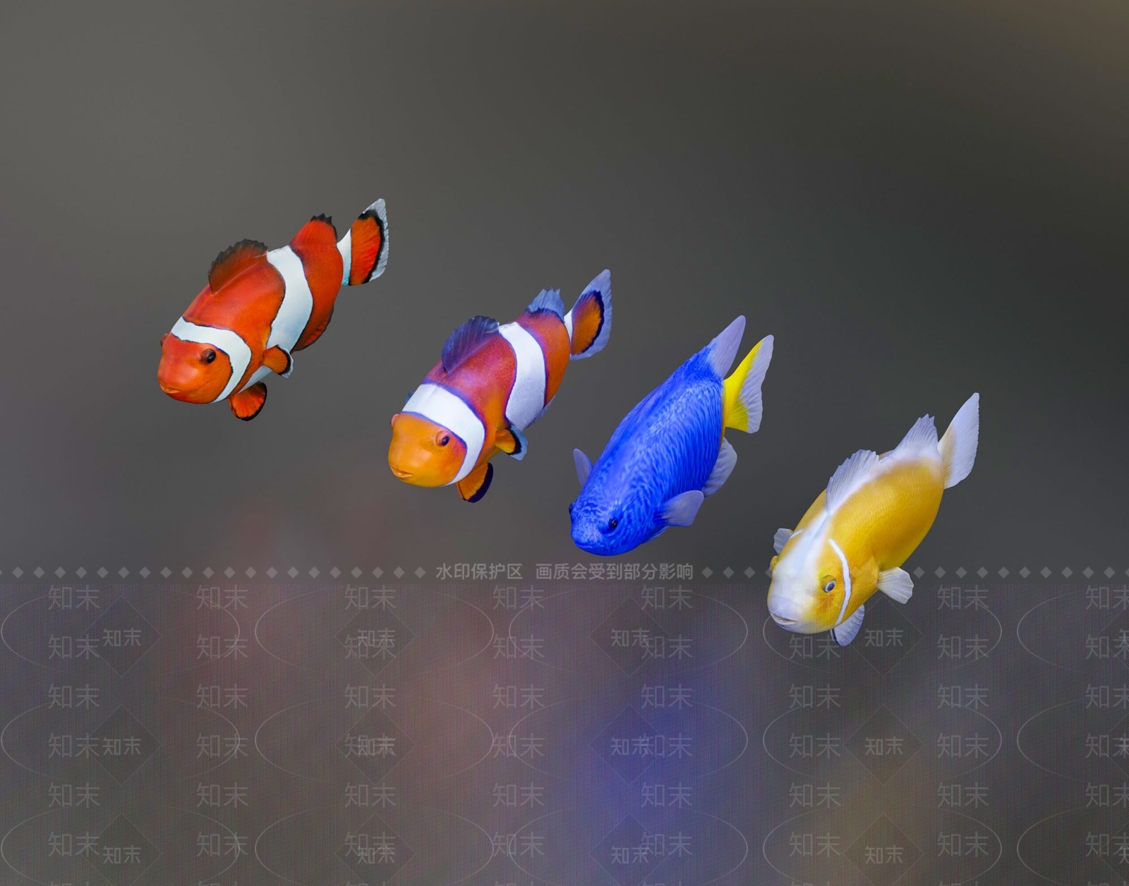 现代鱼3D模型下载【ID:1109215112】
