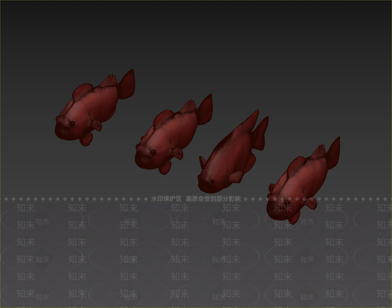 现代鱼3D模型下载【ID:1109215112】
