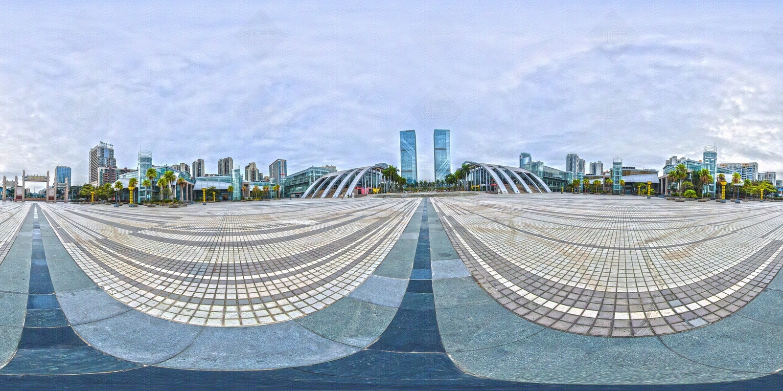 hdr广场阴天全景贴图下载