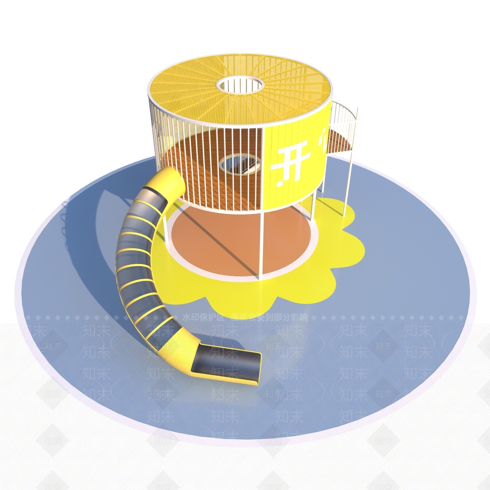 现代儿童游乐设备3D模型下载【ID:1109254171】