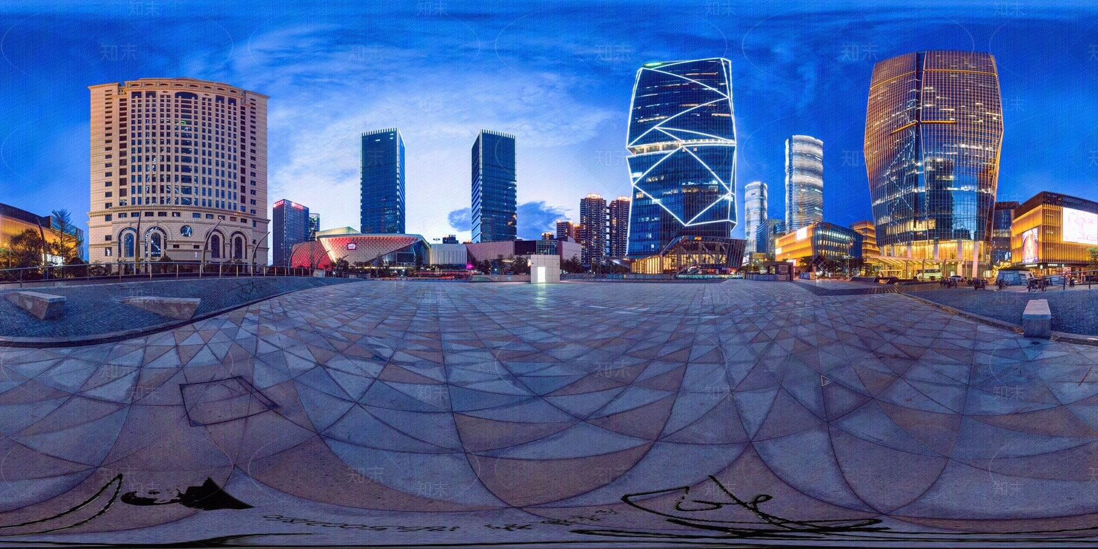 hdr商业中心广场全景贴图下载【ID:1109254522】