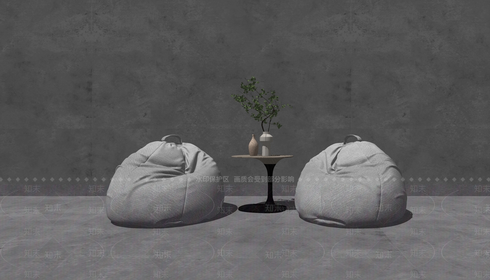 现代懒人沙发SU模型下载【ID:1109260863】