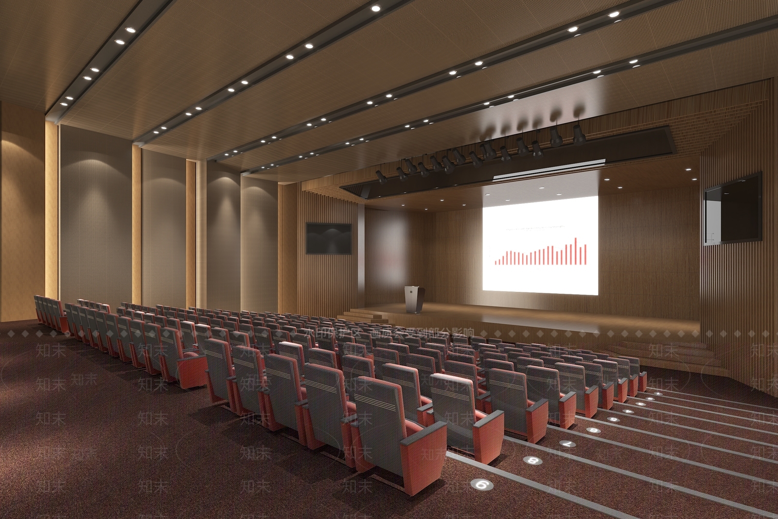 现代报告厅3D模型下载【ID:1109264230】