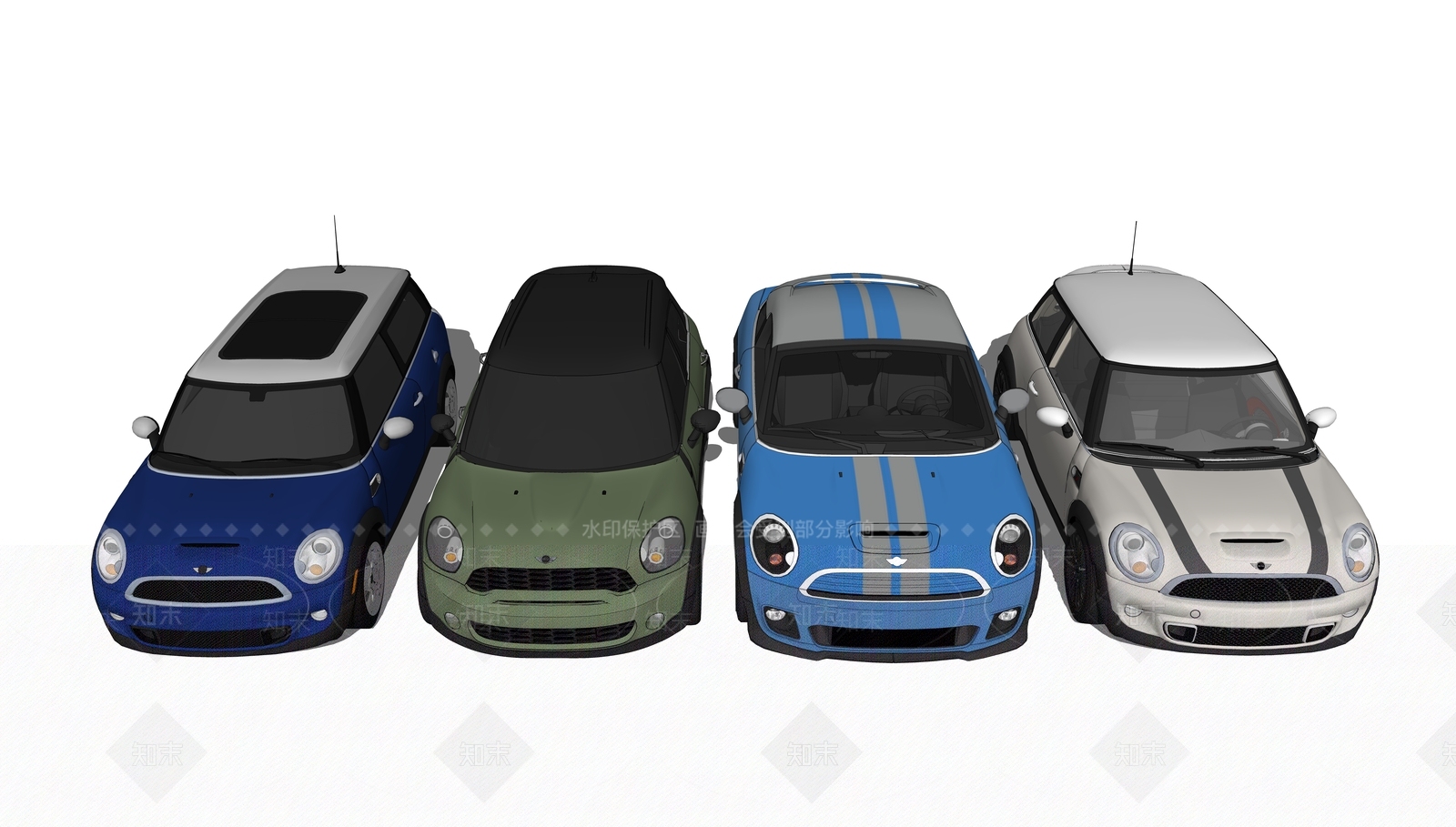 现代宝马mini汽车SU模型下载【ID:1109276934】