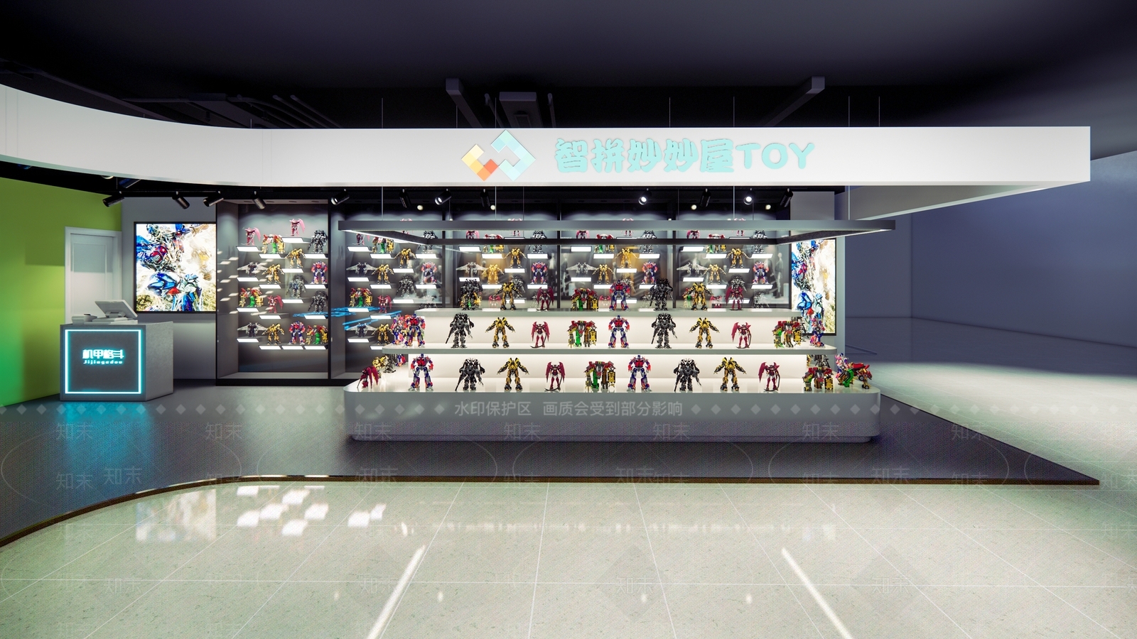 现代玩具礼品店SU模型下载【ID:1109289997】