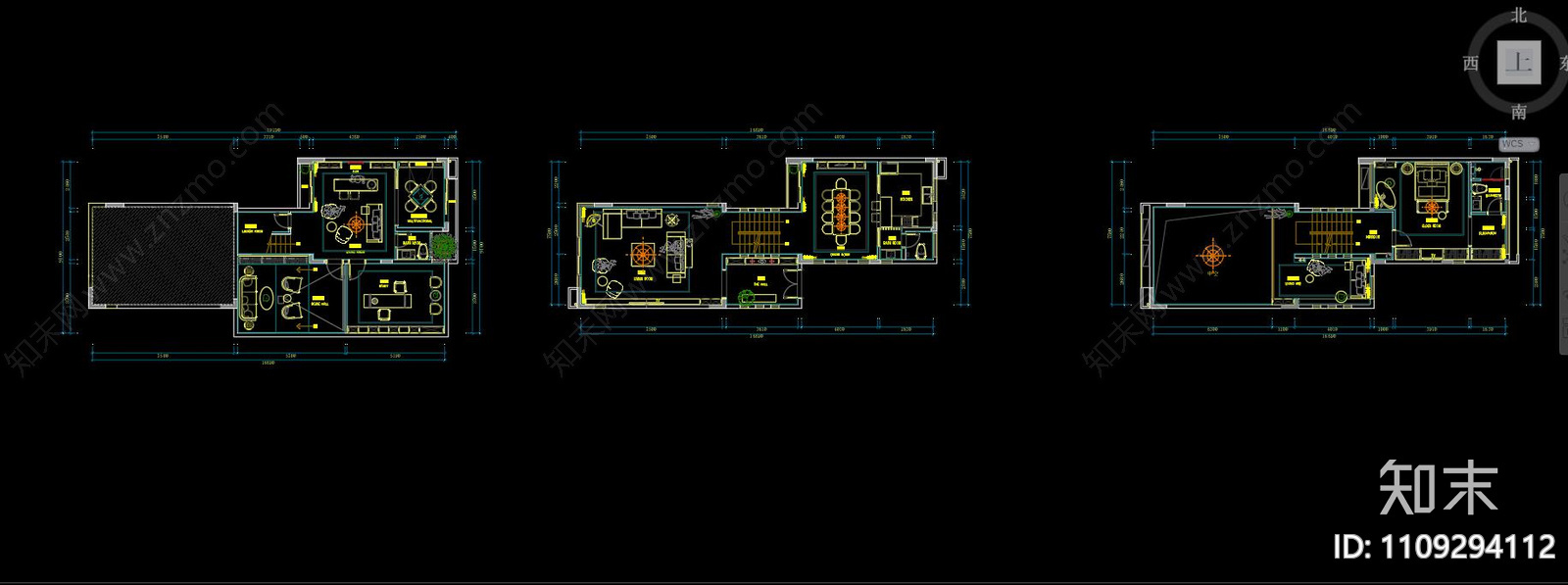 别墅方案cad施工图下载【ID:1109294112】