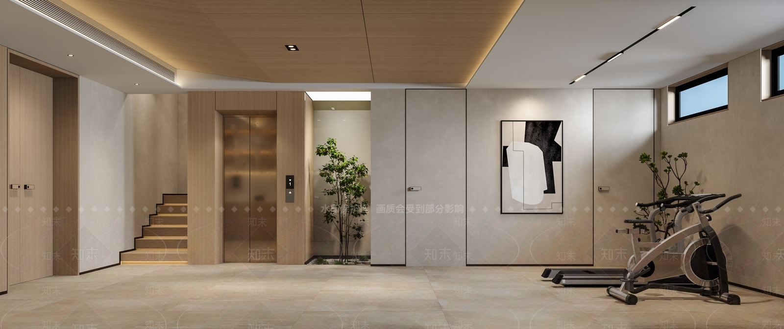 现代家居健身房3D模型下载【ID:1109297509】