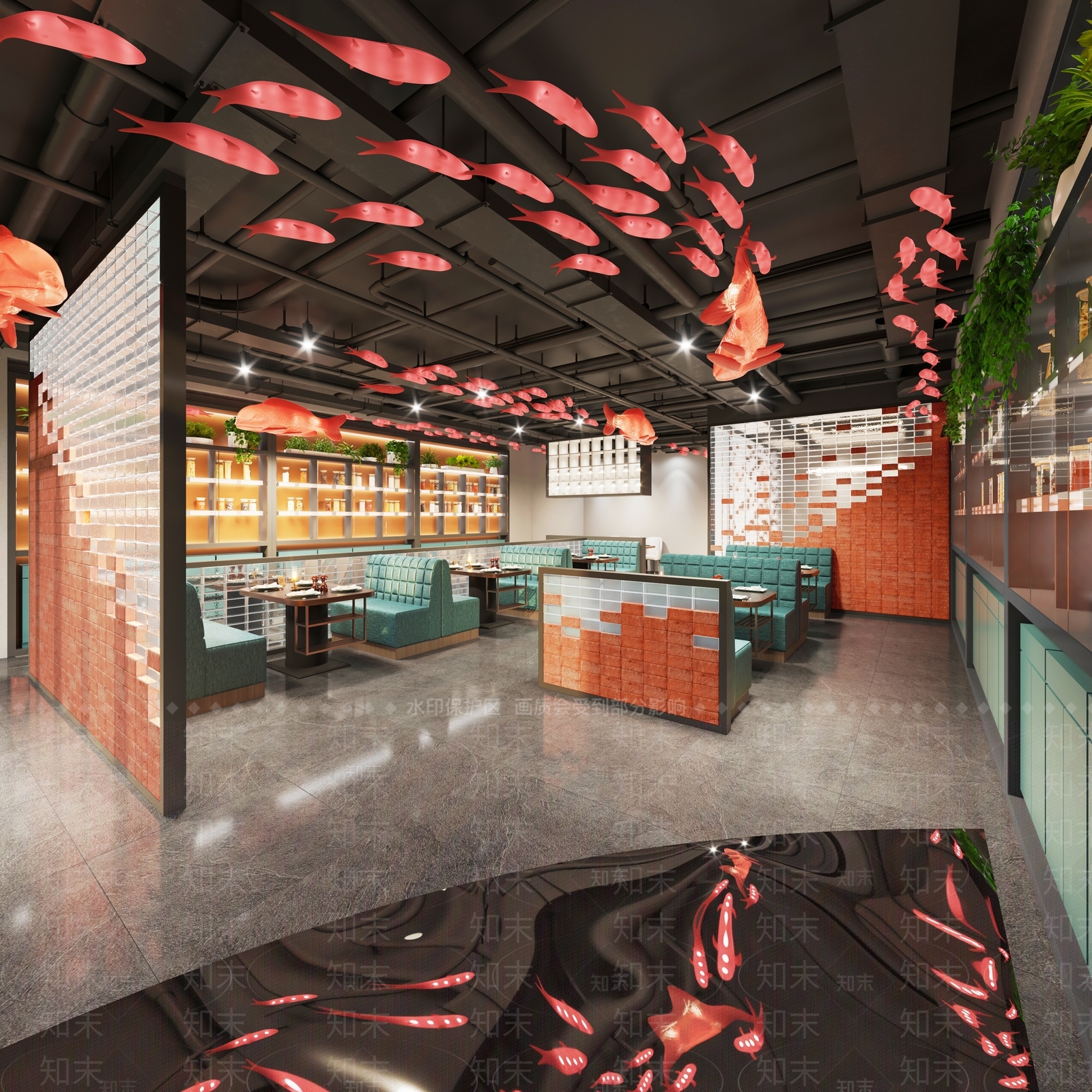 现代特色火锅店3D模型下载【ID:1109305177】