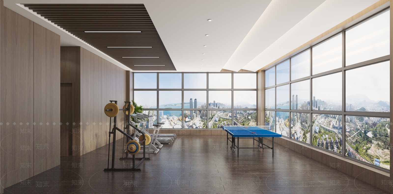 现代健身房3D模型下载【ID:1109322619】