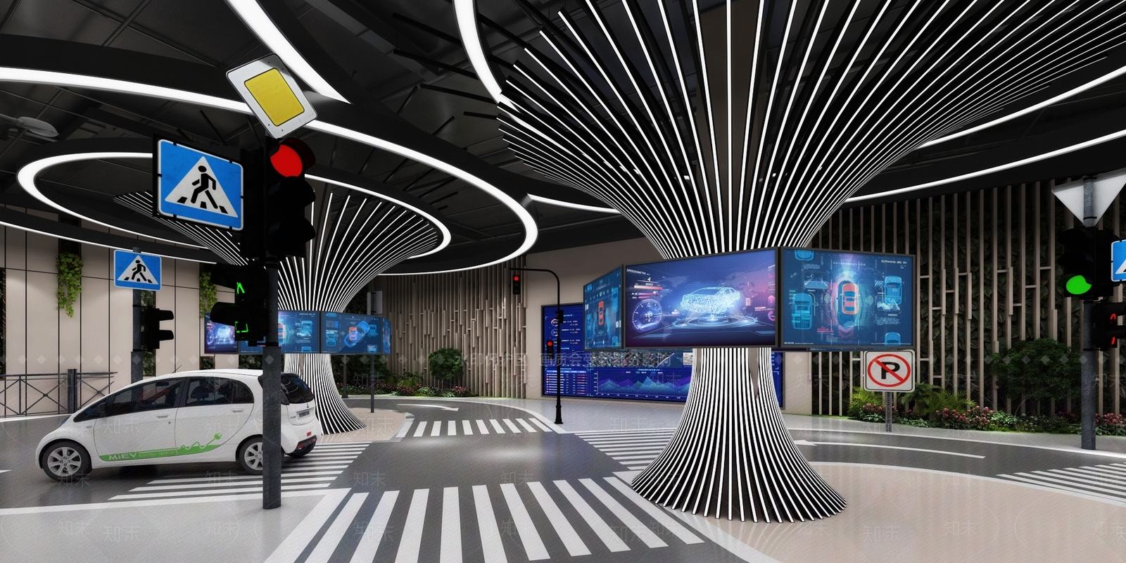 现代指挥控制室3D模型下载【ID:1109338169】