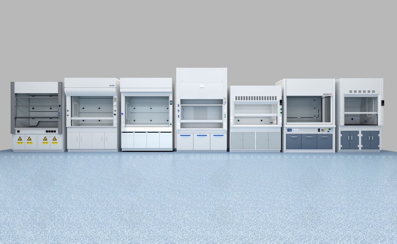 现代实验室操作台3D模型下载【ID:1109357883】