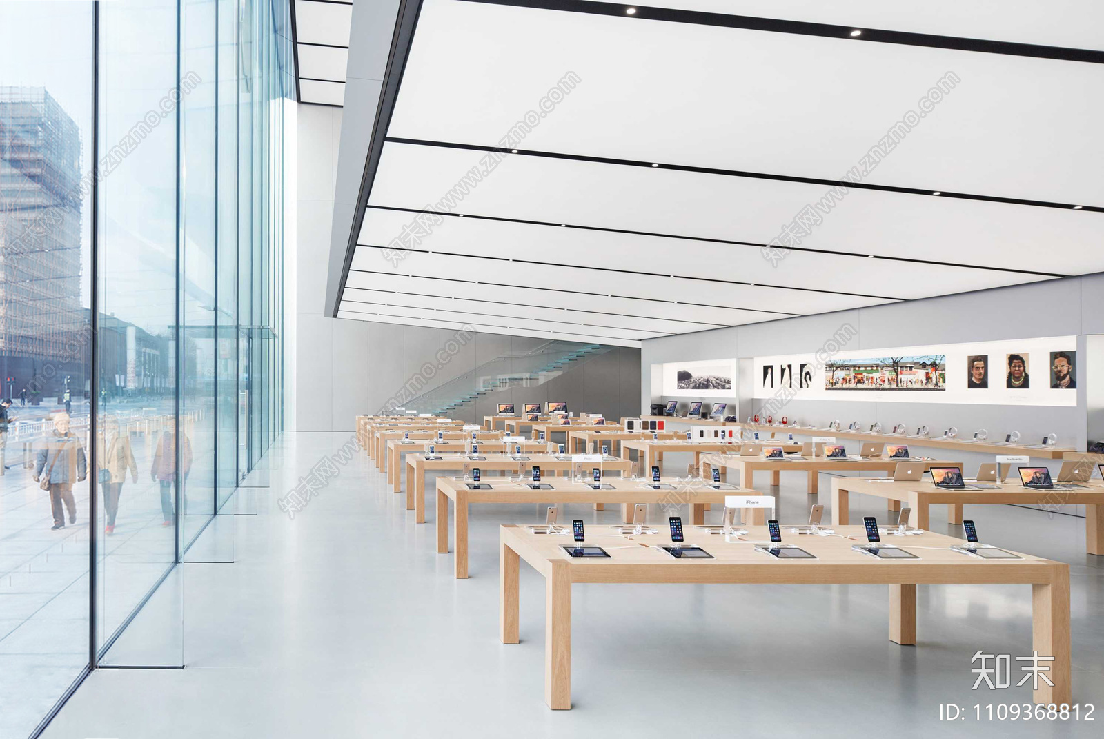 苹果手机店施工图下载【ID:1109368812】