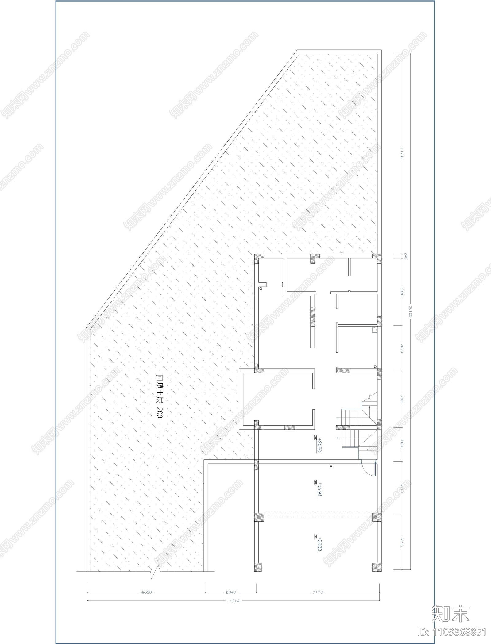 欧式简约别墅装修平面cad施工图下载【ID:1109368851】