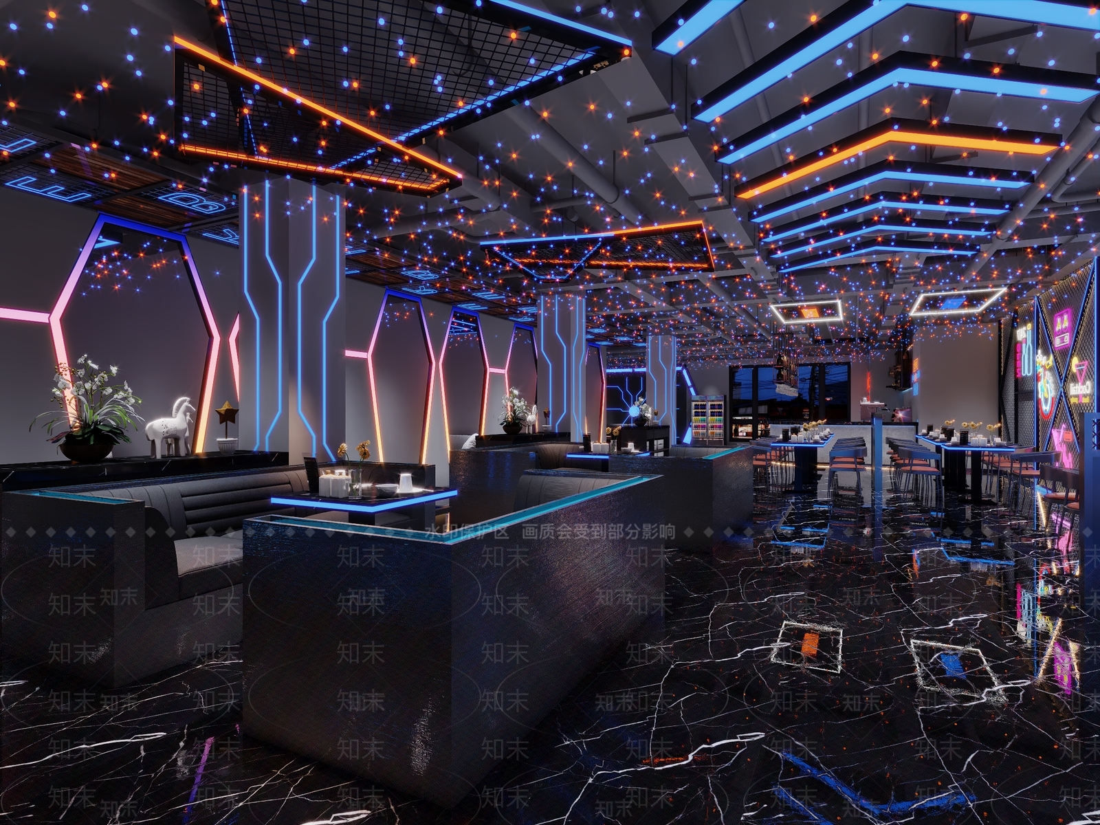 现代酒吧3D模型下载【ID:1109379580】