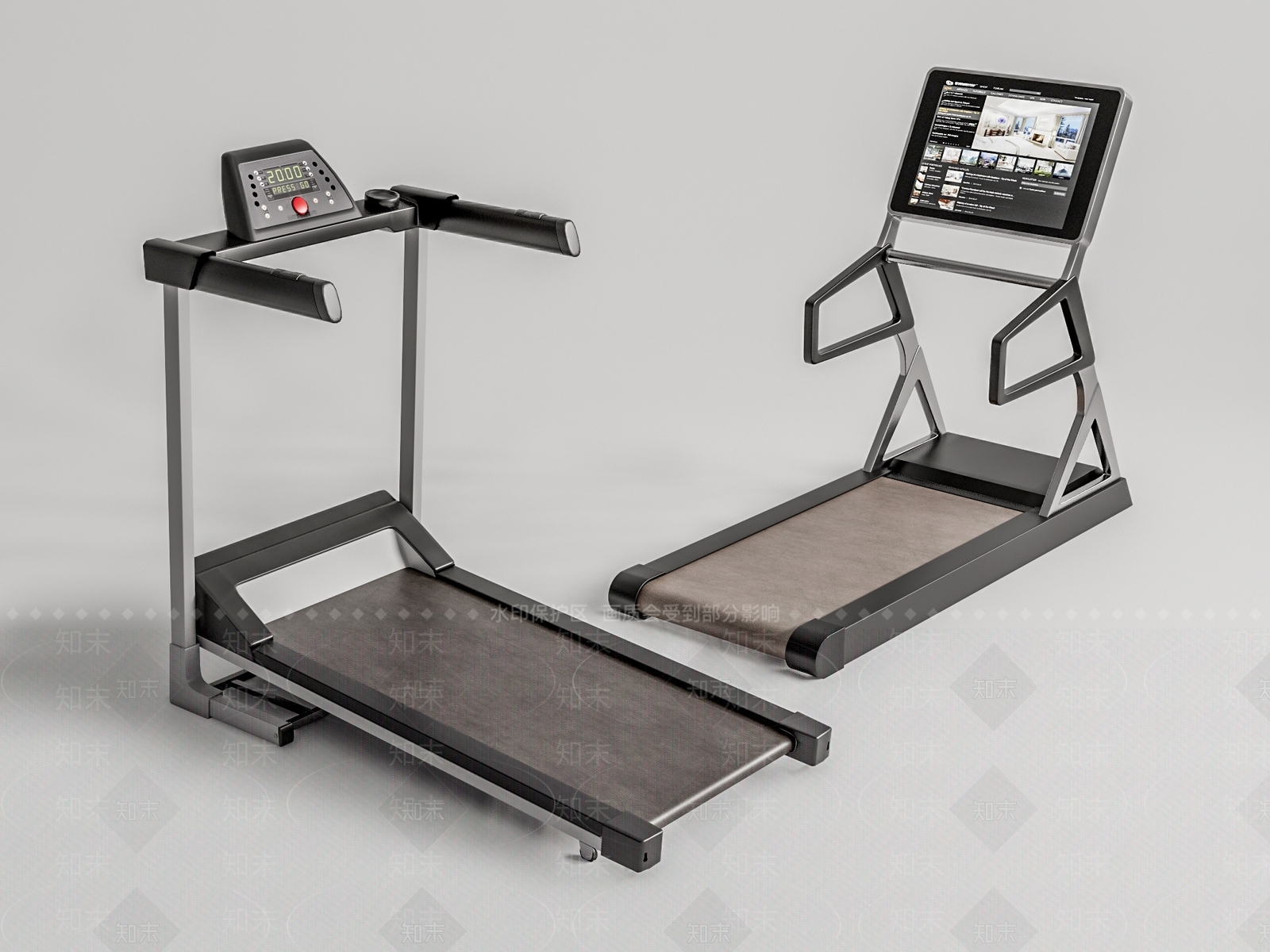 现代健身器材SU模型下载【ID:1109400390】