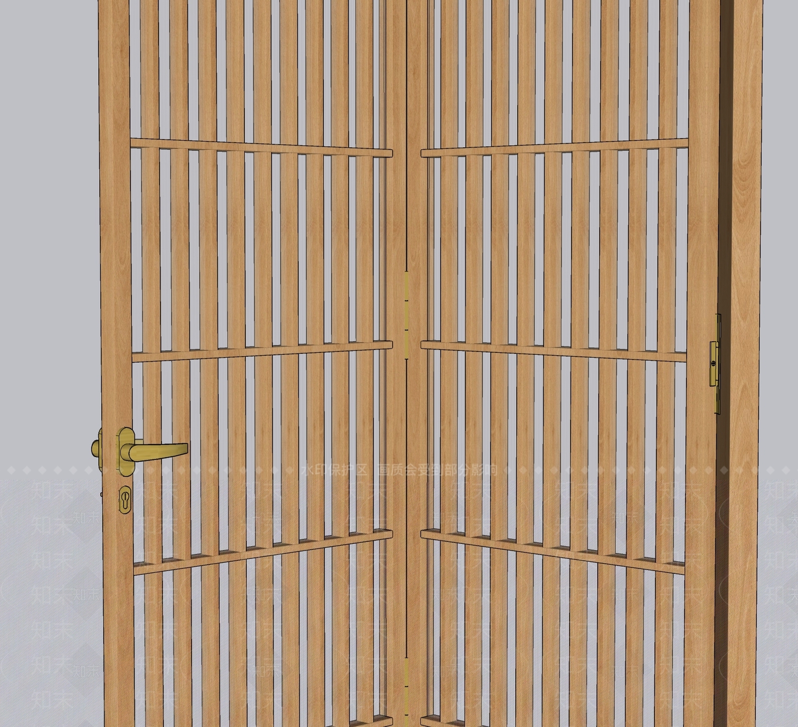 日式折叠门SU模型下载【ID:1109401705】