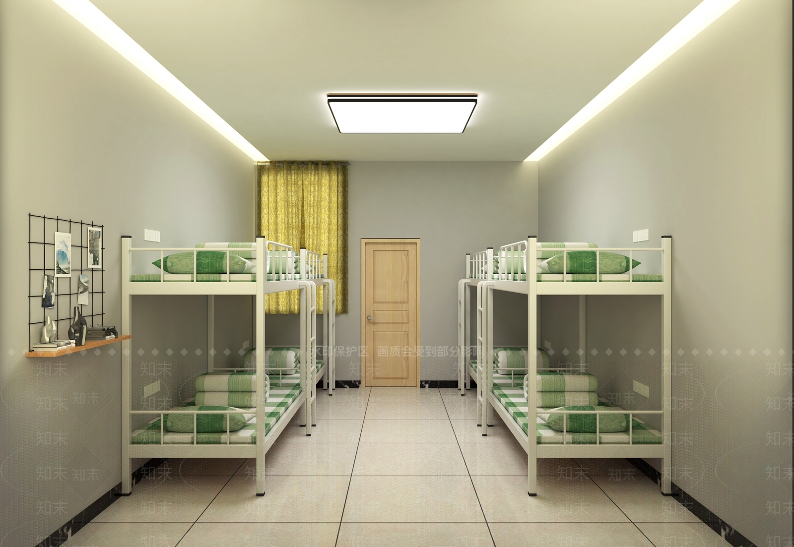 现代学校宿舍SU模型下载【ID:1109423566】