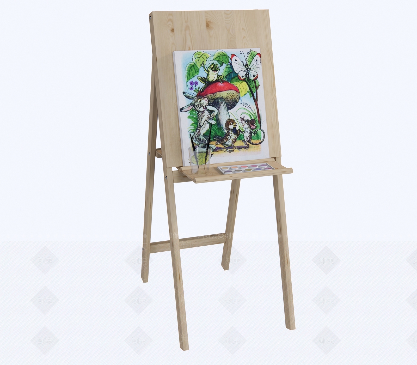 现代画架SU模型下载【ID:1109426669】