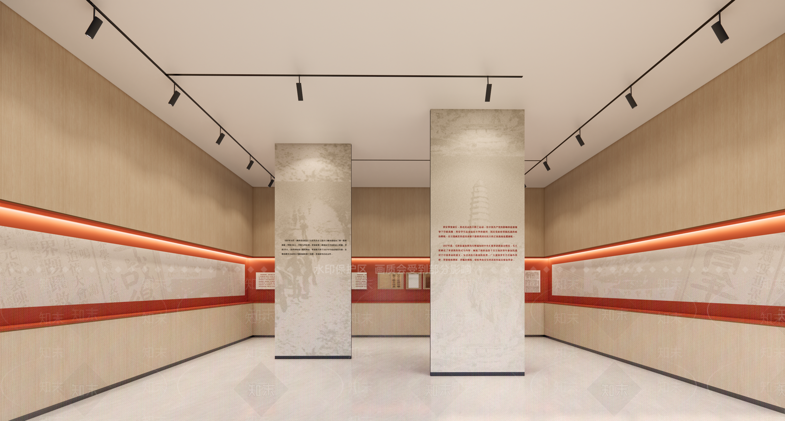 现代党建展厅SU模型下载【ID:1109487819】