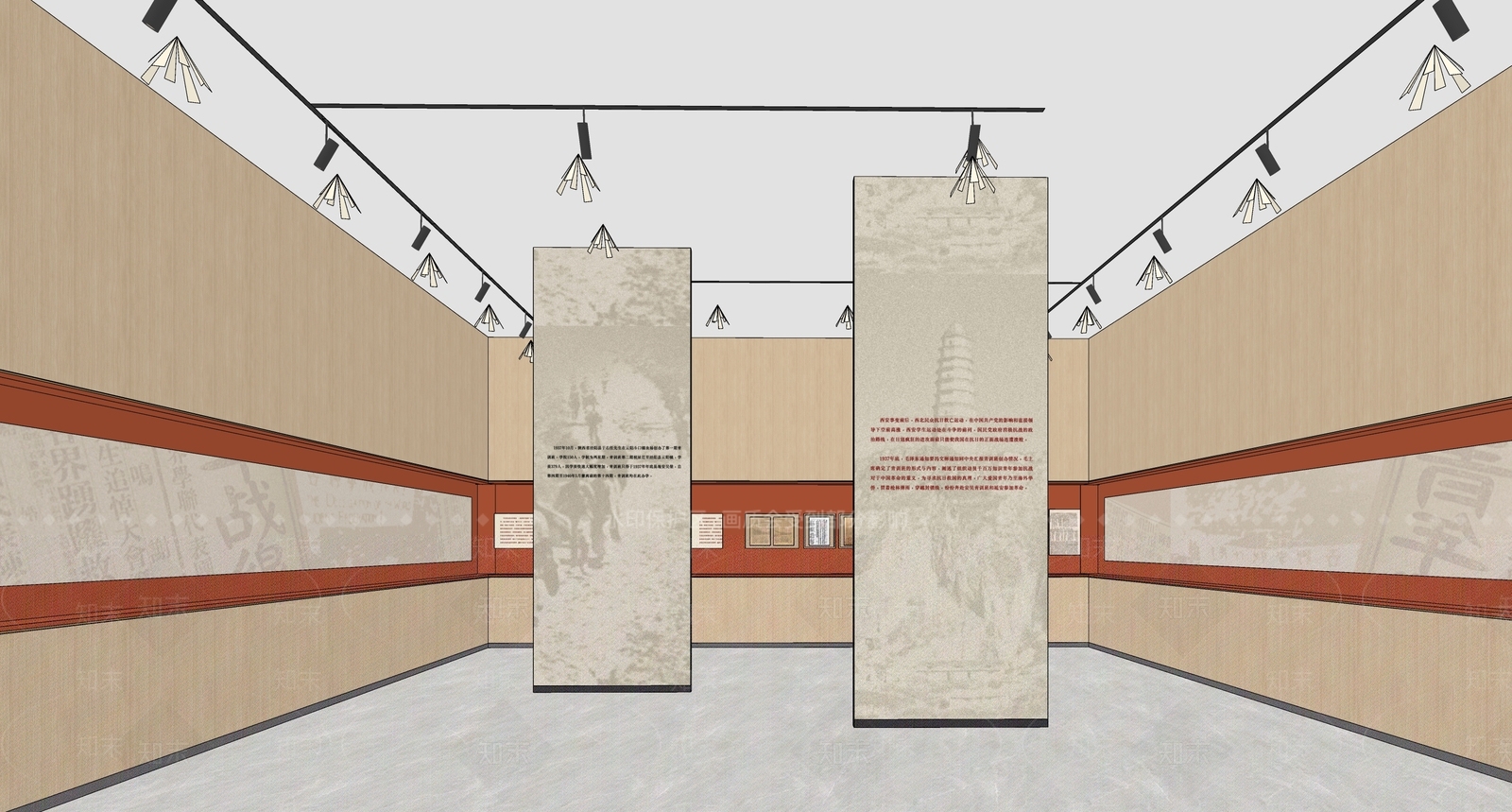 现代党建展厅SU模型下载【ID:1109487819】