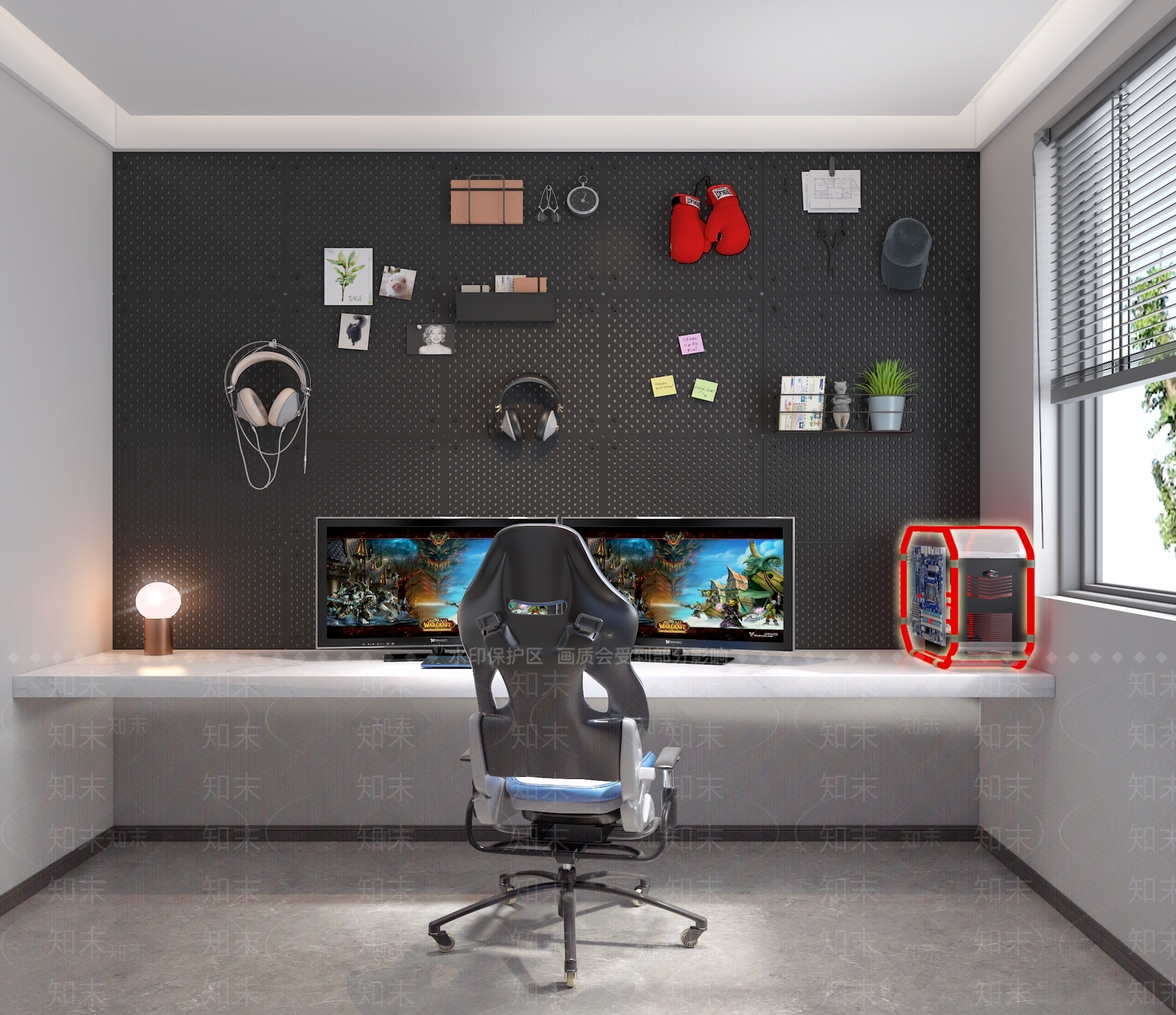现代游戏室3D模型下载【ID:1109488525】
