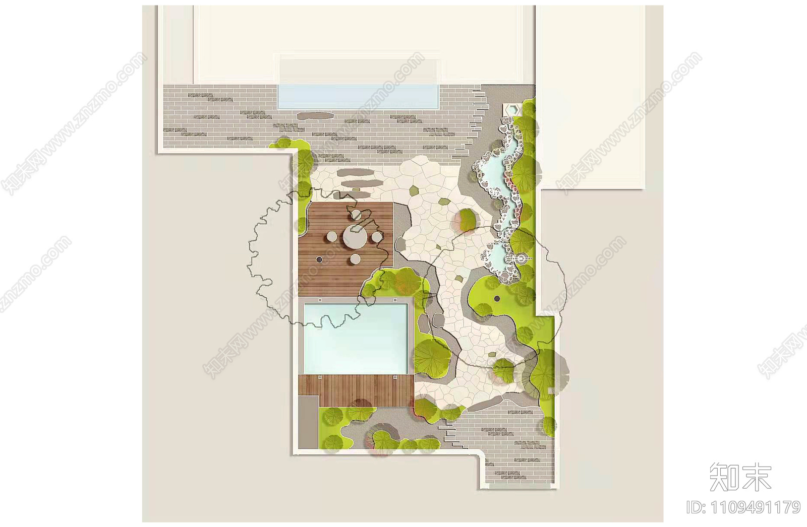日式庭院施工图下载【ID:1109491179】