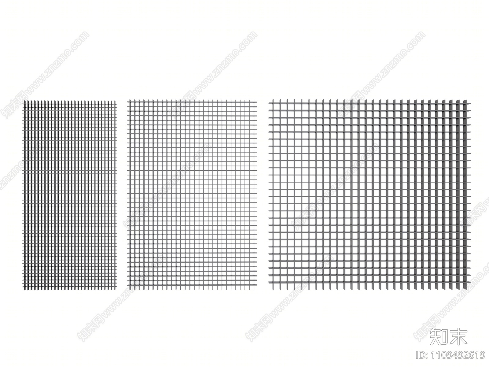 现代网格吊顶SU模型下载【ID:1109492619】