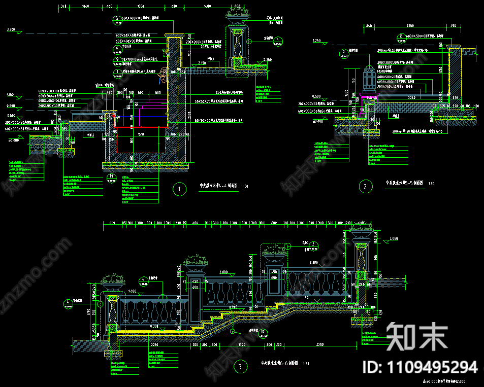 欧式古典cad施工图下载【ID:1109495294】