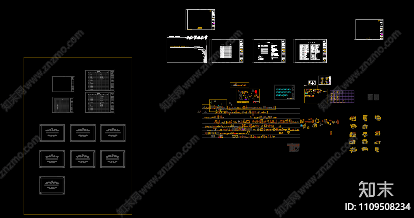 图库cad施工图下载【ID:1109508234】