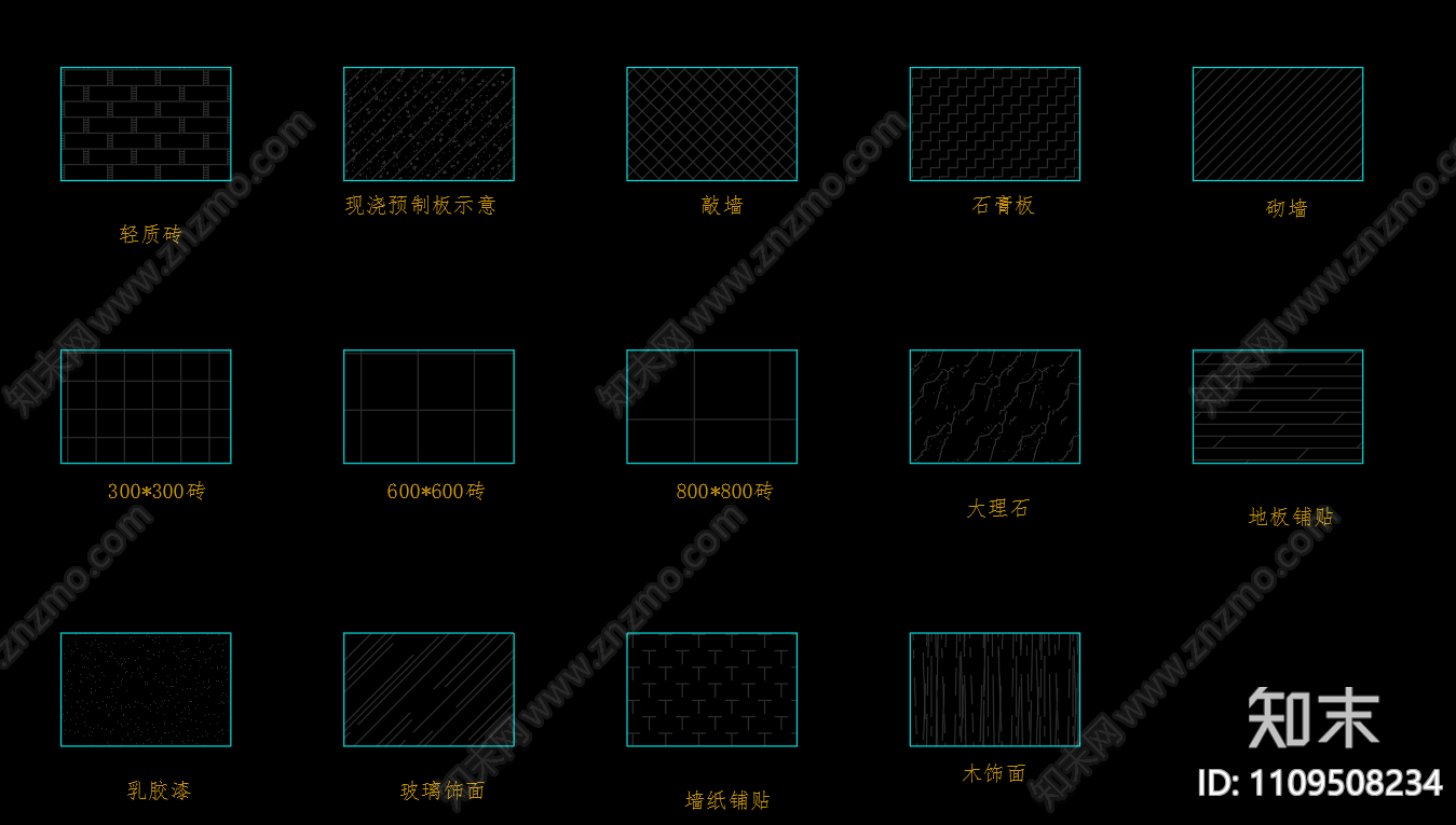 图库cad施工图下载【ID:1109508234】