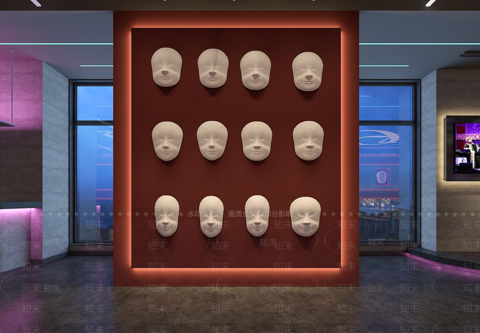 工业风烧烤店3D模型下载【ID:1109508941】