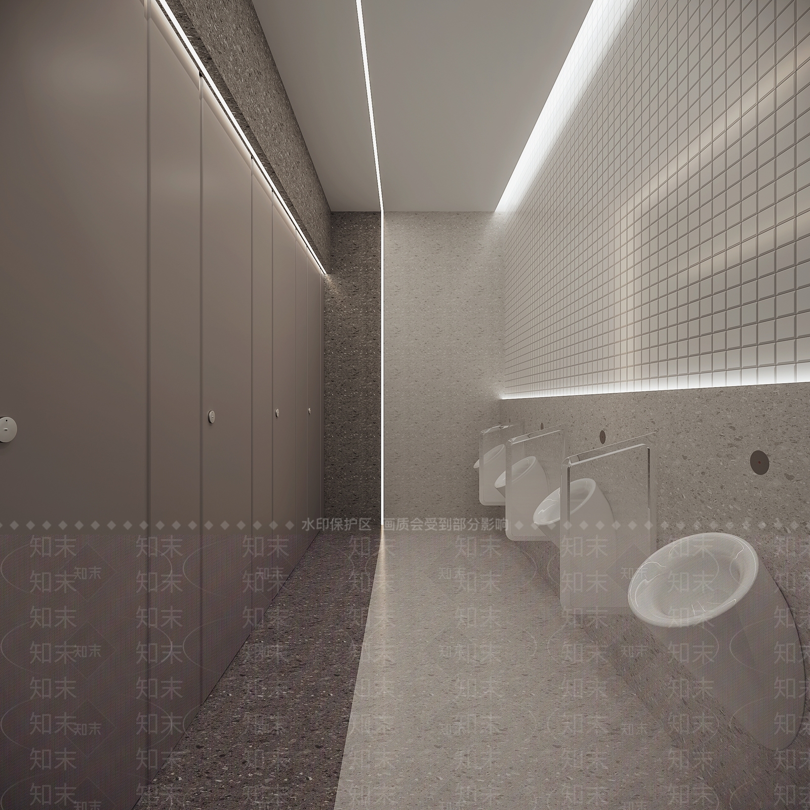 现代公共卫生间3D模型下载【ID:1109510096】