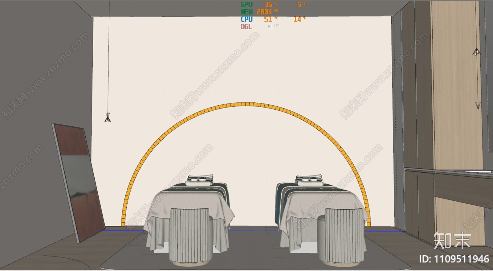 侘寂SPA会所SU模型下载【ID:1109511946】