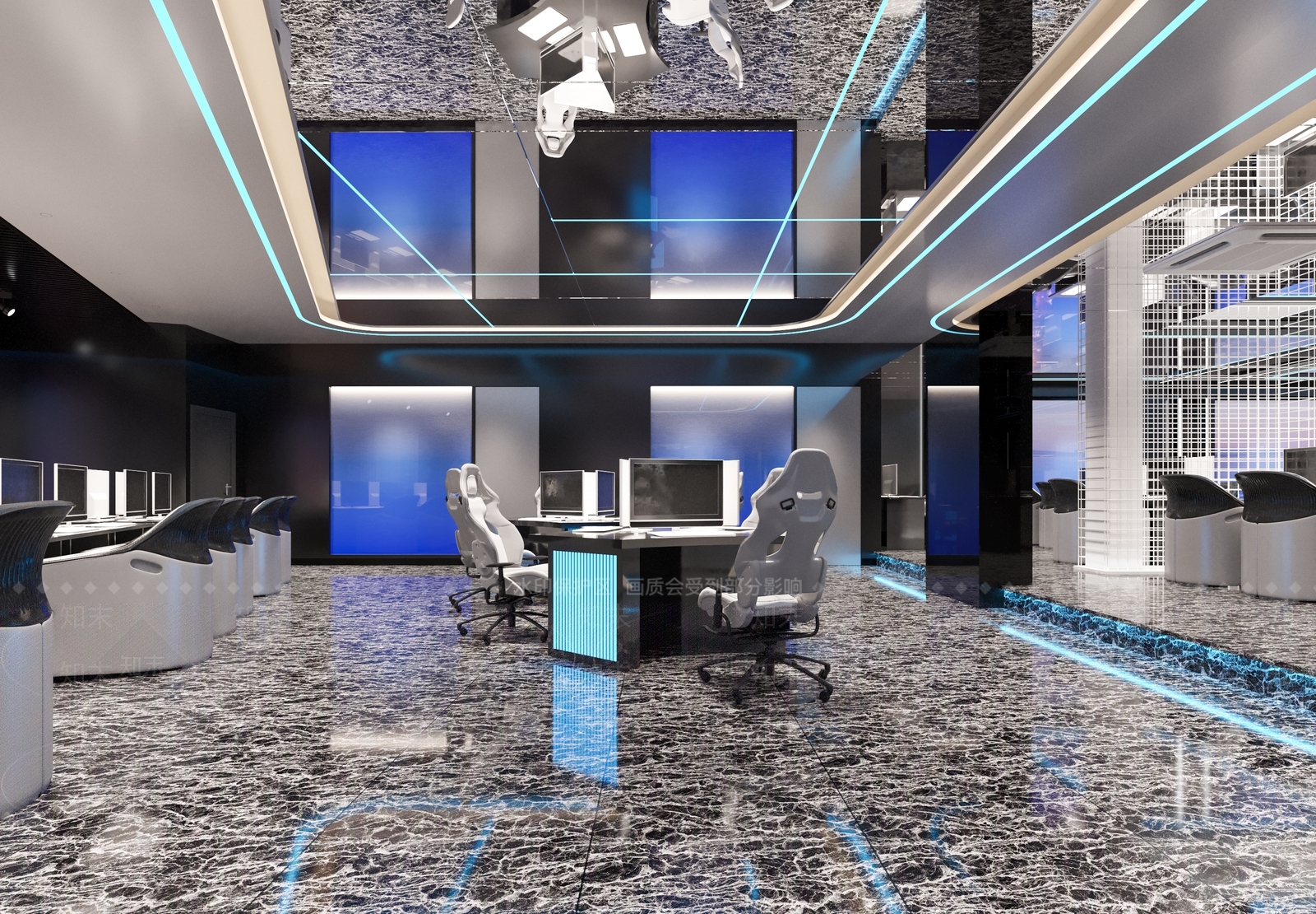 现代网吧网咖3D模型下载【ID:1109521619】