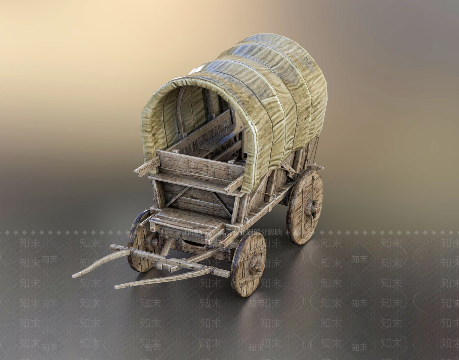 马车3D模型下载【ID:1109526809】