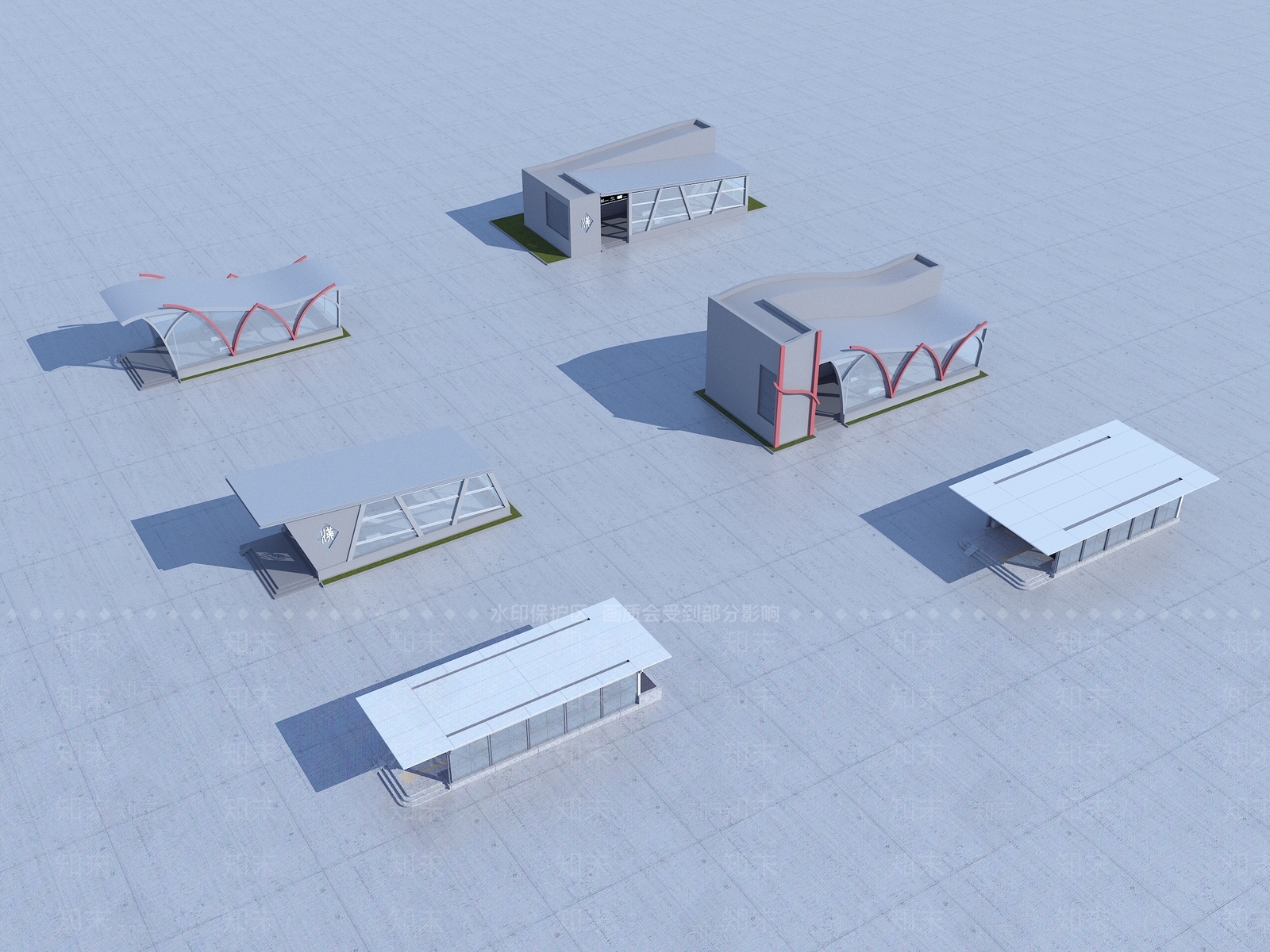 现代地铁出入口3D模型下载【ID:1109541645】
